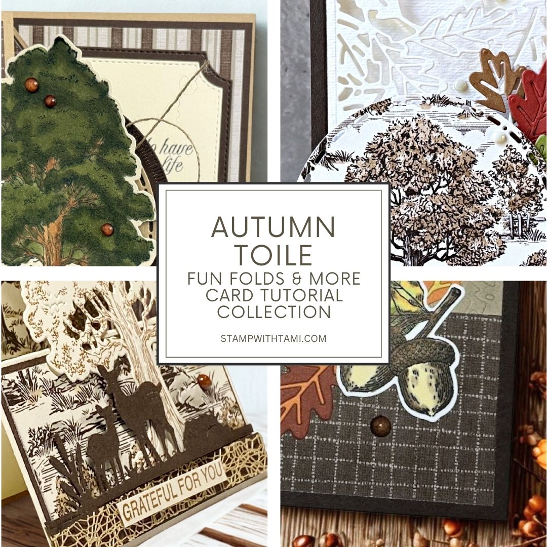 Autumn Toile Card Tutorial Collection