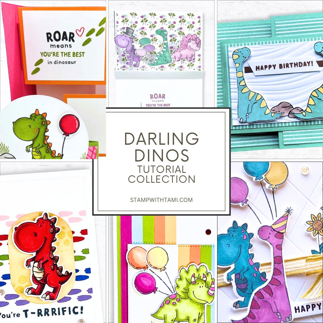 Darling Dinos Fun Folds & Techniques Card Tutorial