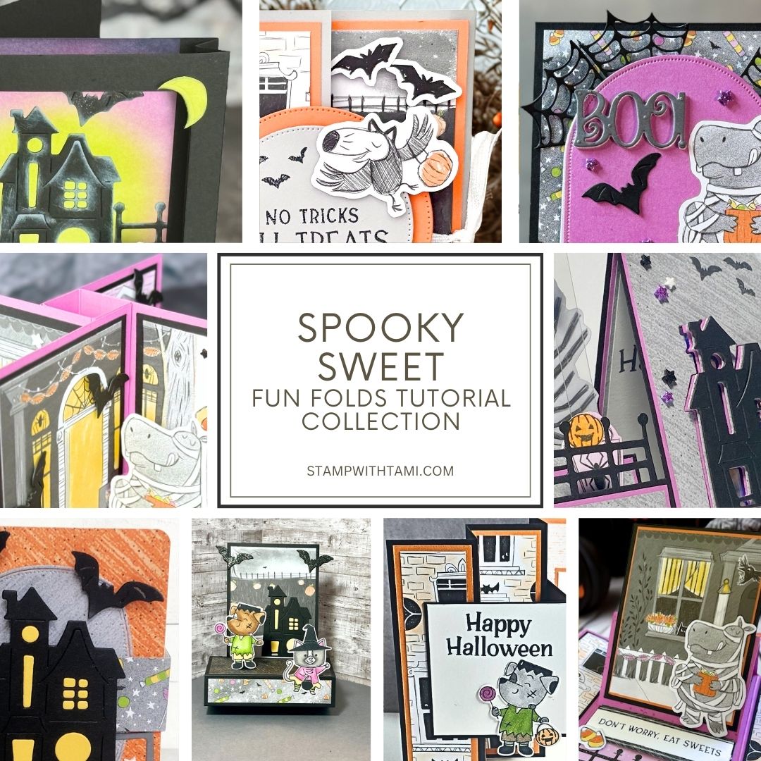 Spooky Sweet Fun Fold Card Tutorial Collection